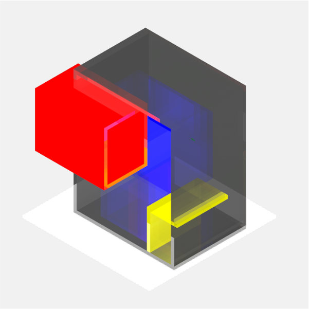 3D Mondrian　モンドリアン3D　ICHIRO design, Inc.｜田中一郎デザインオフィス